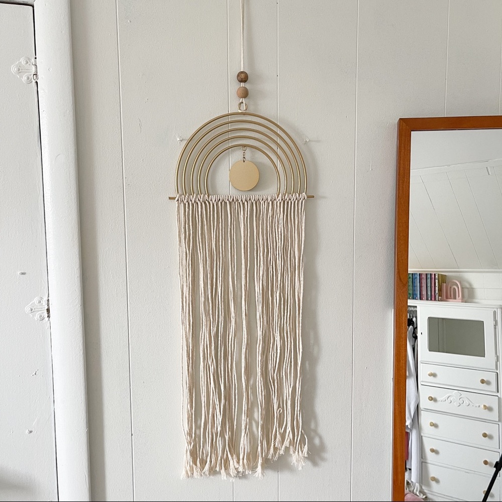 COPY - World Market Wall Hanging Gold Arch Rainbow